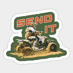 Send It on a ATV Sticker